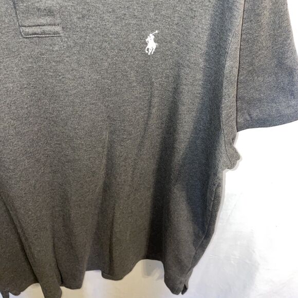 Polo Ralph Lauren Golf Shirt Men’s Size XL Gray 100% Cotton Short Sleeve Button - Picture 7 of 12